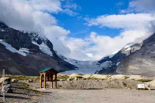 Athabaska Glacier on Icefield Parkway in all it's splendeur, Alb photo