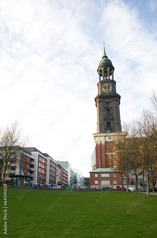 Obraz premium St. Michaelis (Michel) - Hamburg