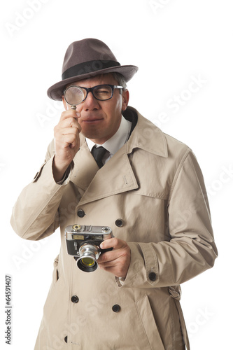 detective on white