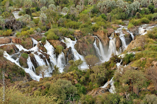 Epupa waterfall panorama, Namibia photo