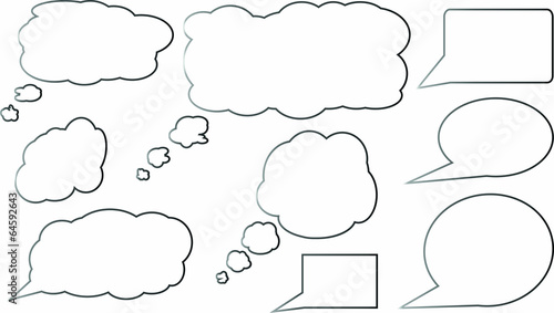 thought and speak bubbles