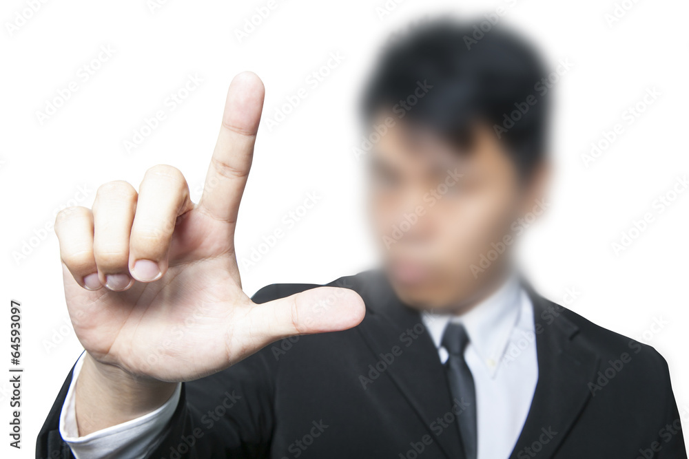 Man point something Man point something