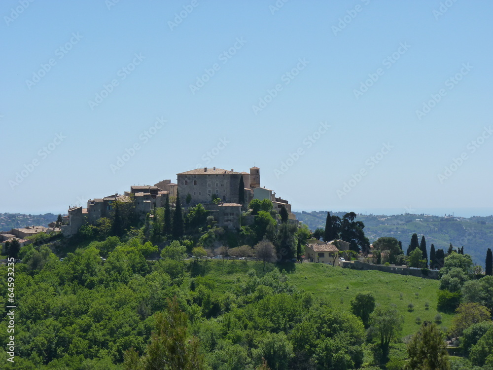 Carros village et son chateau cote d'azur France