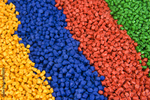 Obraz na płótnie plastic polymer granules