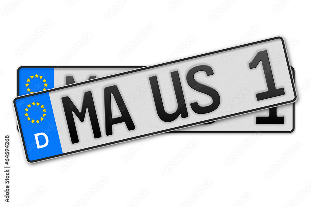 Auto Kennzeichen Maus Auto Kennzeichen Maus