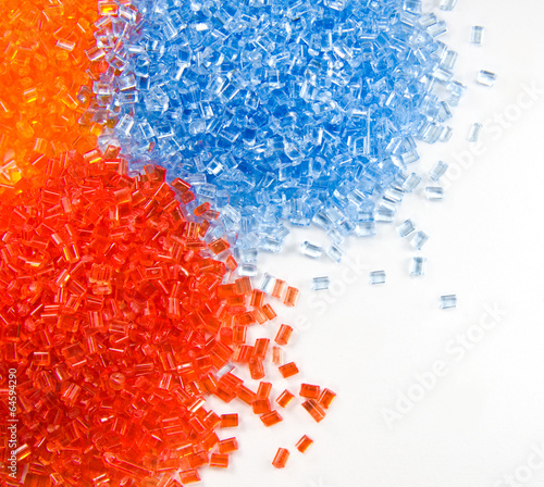 Obraz na płótnie plastic polymer granules
