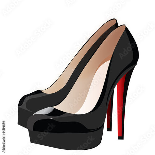 Heels Shoes woman Vector