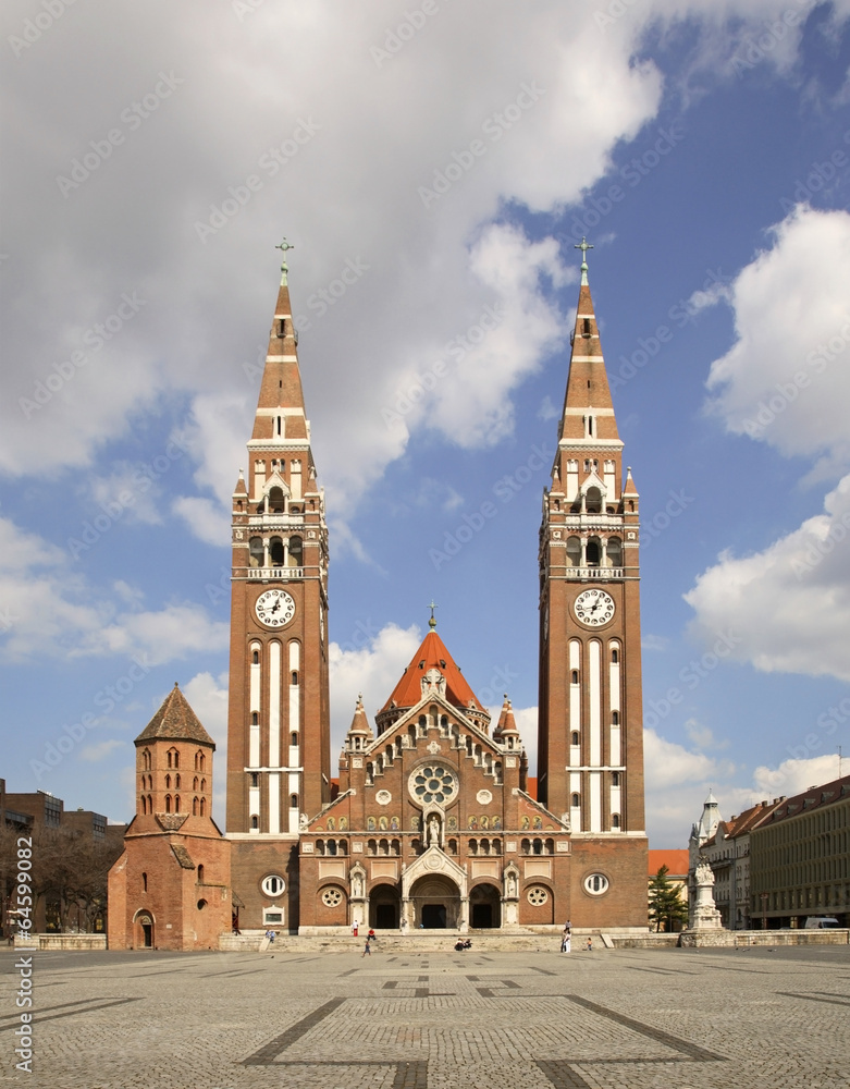 Votive church in Szeged. Hungary