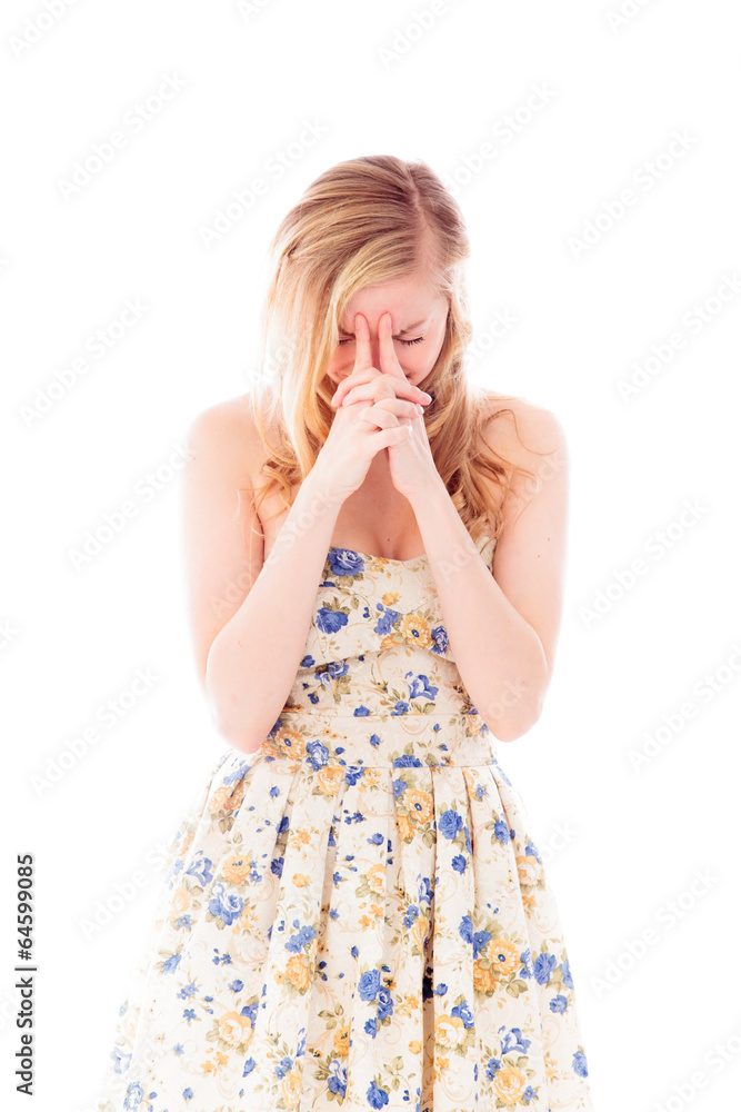 Young woman looking frustrated Young woman looking frustrated