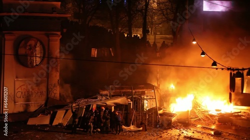 KIEV, UKRAINE 20 JANUARY: Protest against 