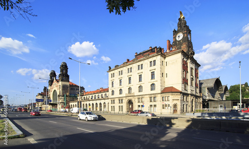 Main Central train station of Prague.