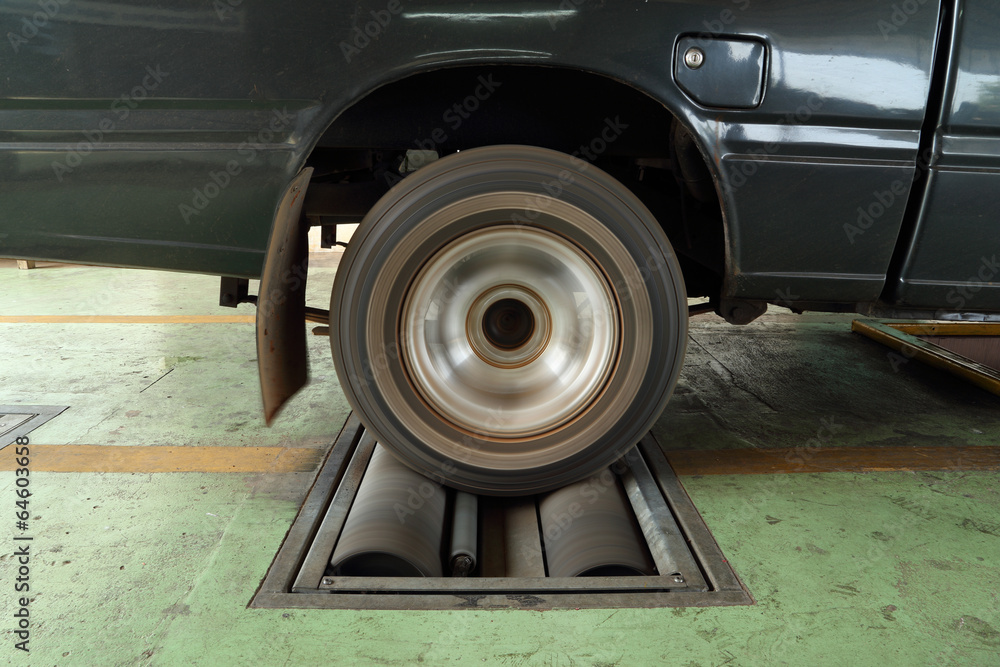 brake testing system of car brake testing system of car