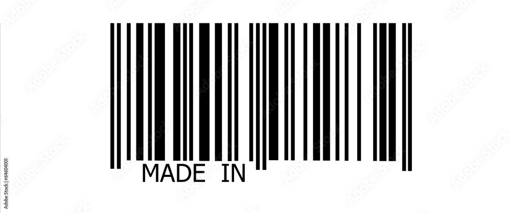 Made in... on barcode Made in... on barcode