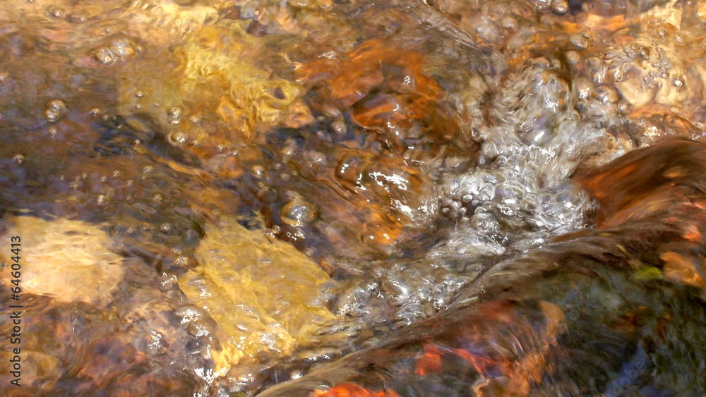 Peaceful Autumn Mountain Stream with Colorful Stones 1 Peaceful Autumn Mountain Stream with Colorful Stones 1