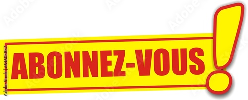 étiquette abonnez-vous