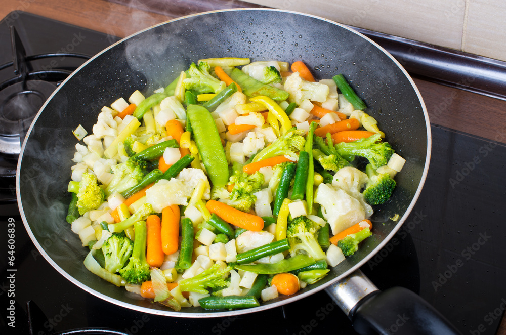Pan full of vegetables Pan full of vegetables