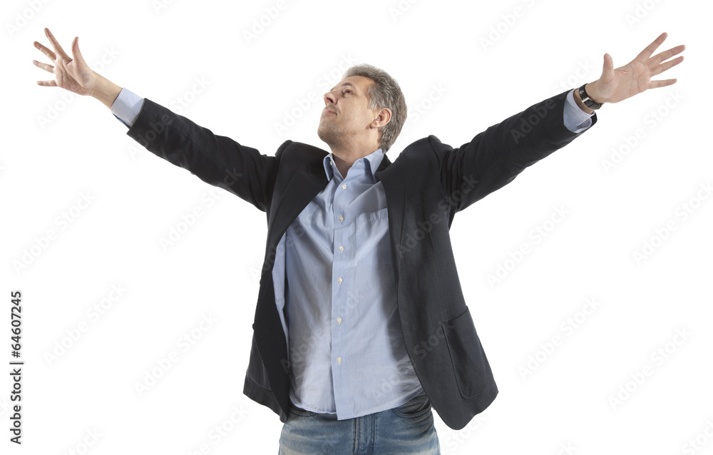 Free and relax of businessman Free and relax of businessman