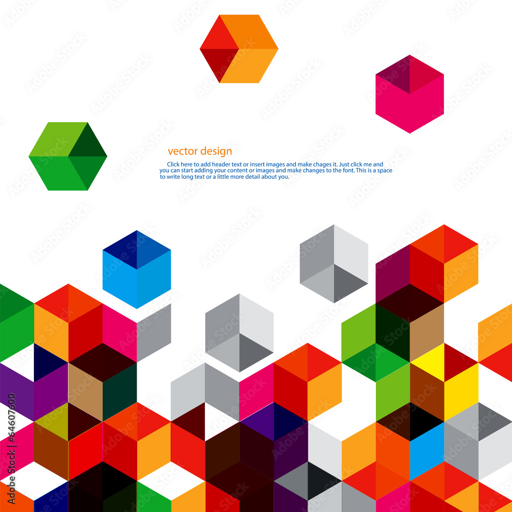 Polygon vector design Polygon vector design