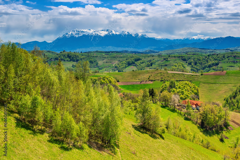 Fantastic spring landscape in Transylvania,Holbav,Romania Fantastic spring landscape in Transylvania,Holbav,Romania