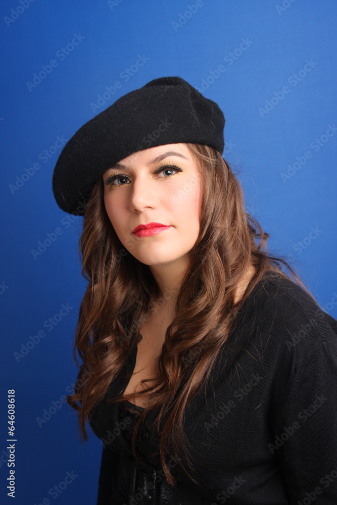 Portrait of an tractive elegant young woman.
