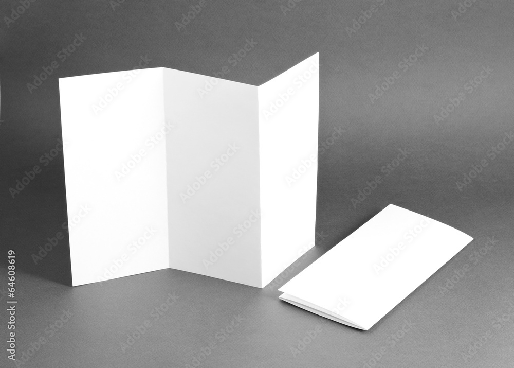 blank white folding paper flyer blank white folding paper flyer