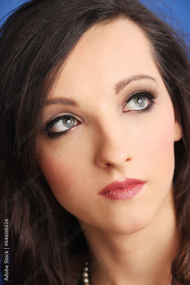 Portrait of an tractive elegant young woman. Portrait of an tractive elegant young woman.