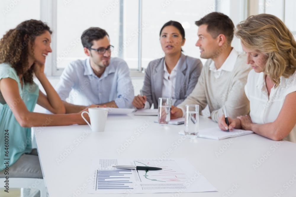 Casual business team having a meeting