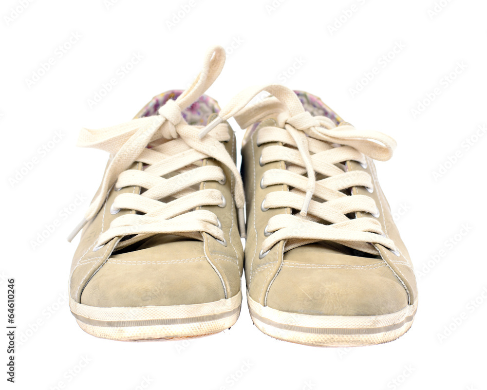 Women's Shoes Isolated on White Background