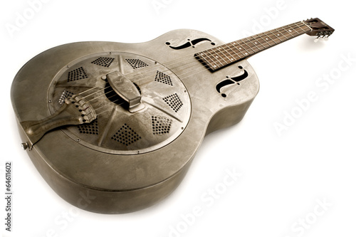 resonator guitar isolated photo