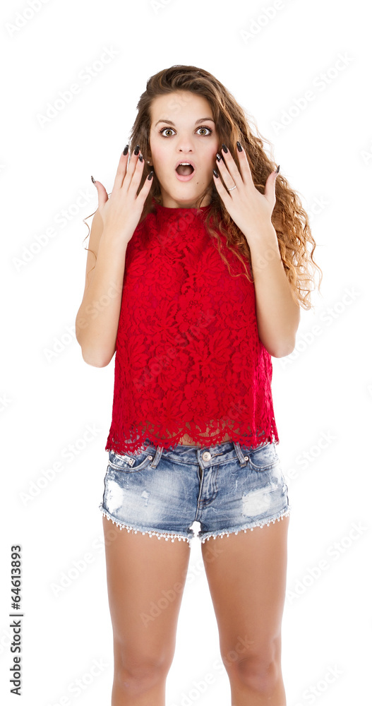 unbelieving face for girl