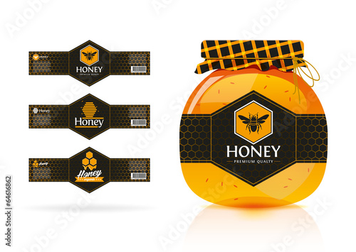 Honey banner - sticker design 3.