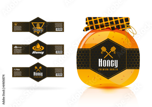 Honey banner - sticker design