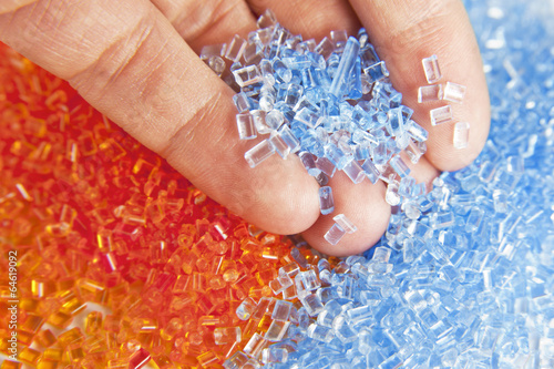Obraz na płótnie plastic polymer granules