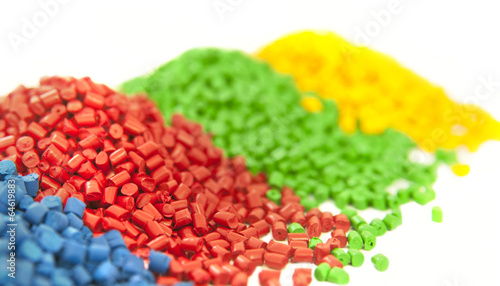 Obraz na płótnie plastic polymer granules