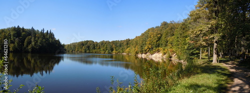 Panorama of River Perse (Koknese, Latvia)