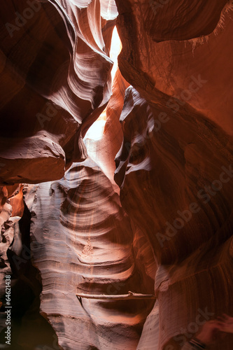 Sandstone patterns in the Antelope canyon, Utah