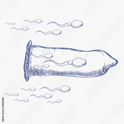 Illustration of condom