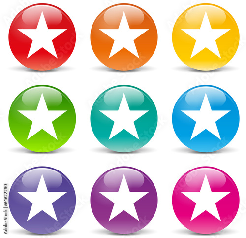 Vector star icons