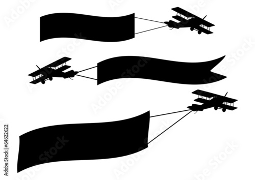 Airplanes with banners