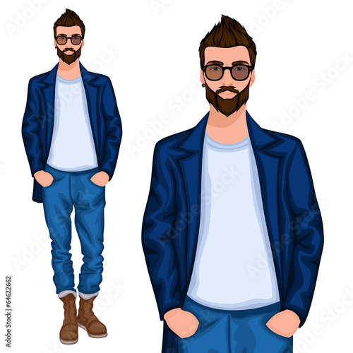 Hipster young guy