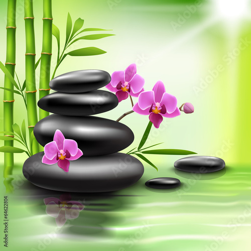 Realistic spa background