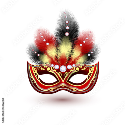 Venetian carnival mask emblem