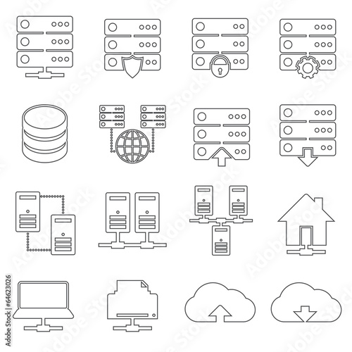 Hosting Network Icons