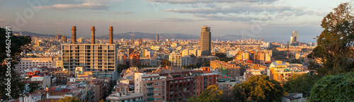 Panorama di Barcellona, Spagna #64624491