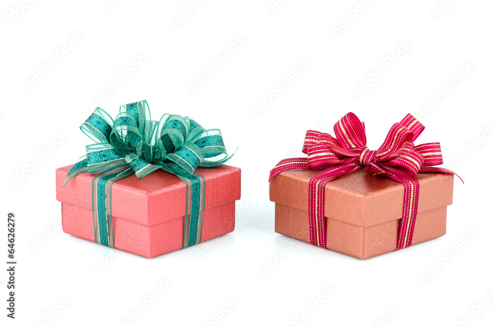 Obraz premium Gift box isolated white background