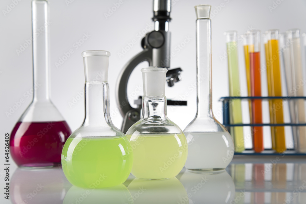 Workplace modern laboratory for molecular biology test Workplace modern laboratory for molecular biology test