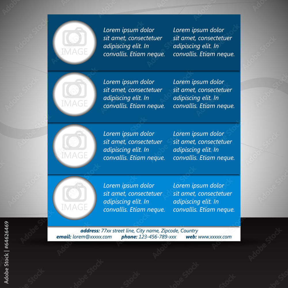 Fototapeta premium Business flyer template or corporate banner