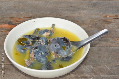 bullfrog in spicy lemongrass soup