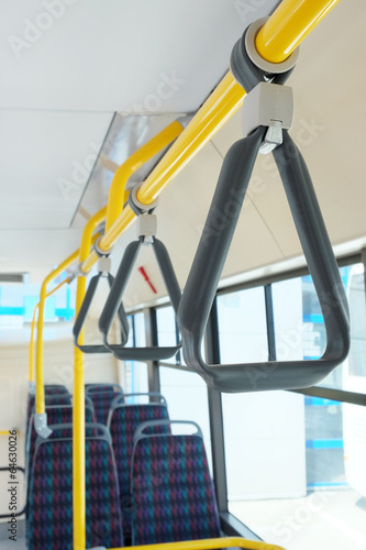 Handles for standing passenger