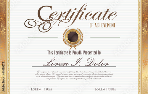 Certificate template